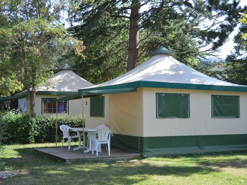 TENTE TOILE ET BOIS 5 personnes - BENGALI CONFORT sans sanitaires