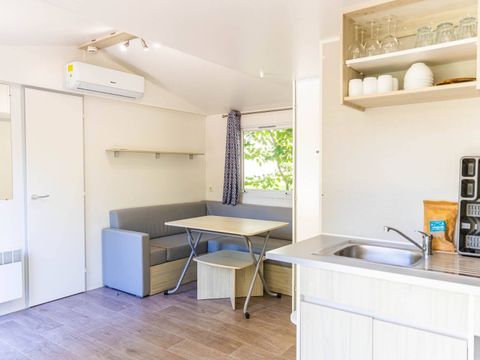 MOBILHOME 6 personnes - Cottage Premium Clim - 29 m² - 2 chambres – 4/6 pers - climatisation & plancha
