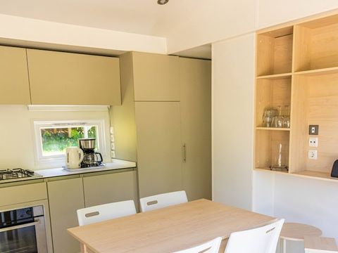 MOBILHOME 6 personnes - Prestige Clim- 34 m² – 2 chambres – 6 pers - climatisation et plancha