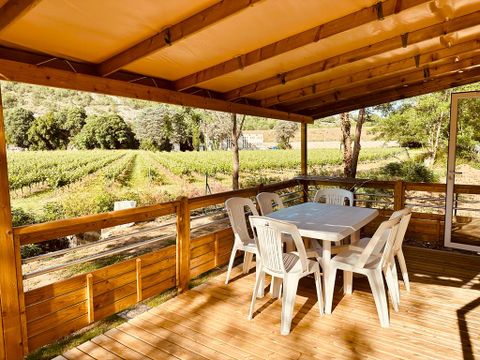 MOBILHOME 6 personnes - Mobil-home Louisiane Luxe 38m² 3 CH avec vue