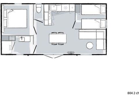 MOBILHOME 4 personnes - Premium Climatisation TV 30m² 2CH