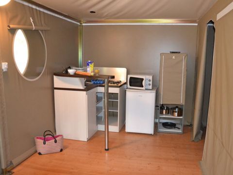 TENTE TOILE ET BOIS 4 personnes - Tente lodge 4 pers. 2 ch.