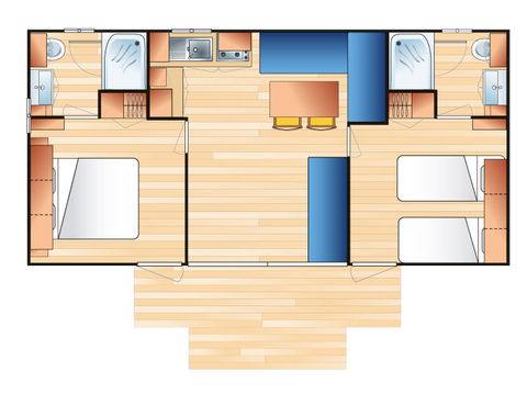 MOBILHOME 6 personnes - Prestige 4/6 pers. 2 ch