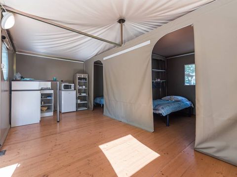 TENTE TOILE ET BOIS 4 personnes - Tente lodge 4 pers. 2 ch.