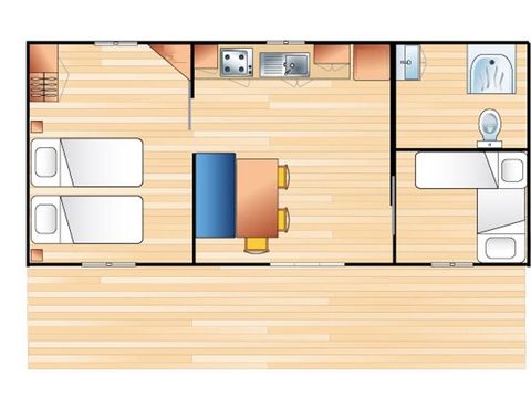 MOBILHOME 6 personnes - Confort PMR 4/6 pers. 2 ch.