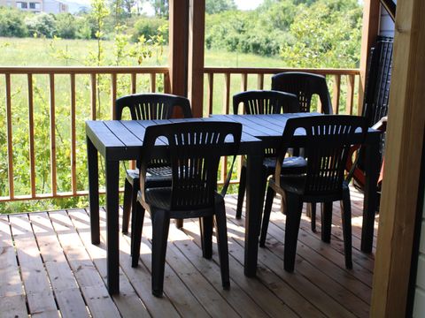 MOBILHOME 7 personnes - Family 30m² Confort (3ch - 7pers.) + Clim + Terrasse couverte