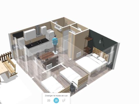 GÎTE 4 personnes - Cottage LA GARIOTTE - 4 personnes - 2 chambres - Climatisé - Télévision - Lave-vaisselle - S