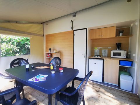 TENTE TOILE ET BOIS 5 personnes - Atypique Tithome