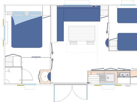 MOBILHOME 6 personnes - DORDOGNE (climatisé)