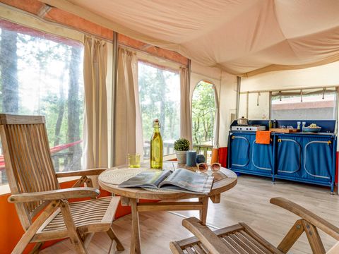 BUNGALOW TOILÉ 5 personnes - Tente Sarlat sans sanitaires