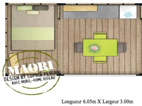 BUNGALOW TOILÉ 4 personnes - MAORI