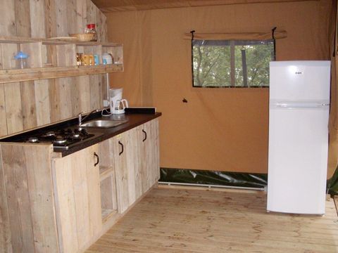 Tente en toile et en bois 6 personnes - Maxi Tente Safari Super Confort