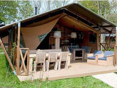 TENTE TOILE ET BOIS 6 personnes - Maxi Tente Safari Super Confort