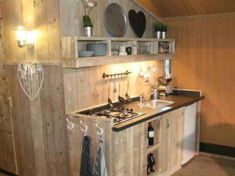 TENTE TOILE ET BOIS 6 personnes - Maxi Tente Safari Super Confort