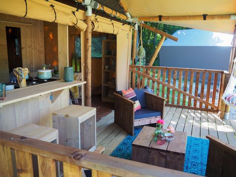Tente en toile et en bois 5 personnes - Safari Dreamer