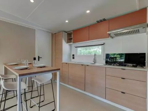 MOBILHOME 6 personnes - Comfort | 3 Ch. | 6 Pers. | Terrasse surélevée | Clim.