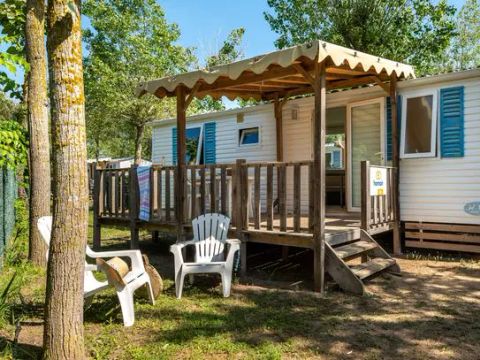 MOBILHOME 8 personnes - Classic | 3 Ch. | 6/8 Pers. | Terrasse surélevée | Clim.