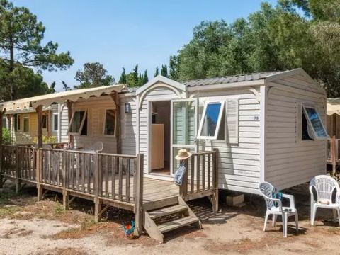 MOBILHOME 6 personnes - Classic | 3 Ch. | 6 Pers. | Terrasse surélevée | Clim.