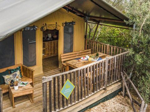TENTE TOILE ET BOIS 4 personnes - Tenda