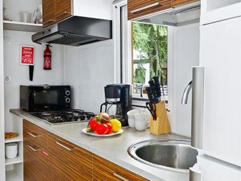 MOBILHOME 8 personnes - Premium | 3 Ch. | 6/8 Pers. | Terrasse surélevée | Clim.