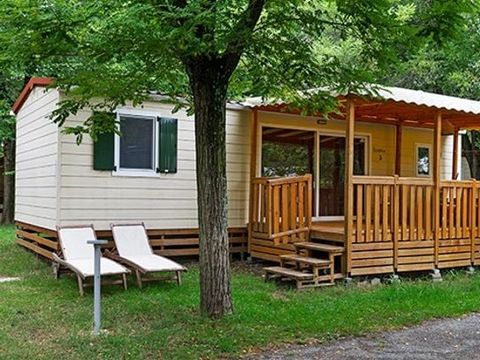 MOBILHOME 8 personnes - Premium | 3 Ch. | 6/8 Pers. | Terrasse surélevée | Clim.