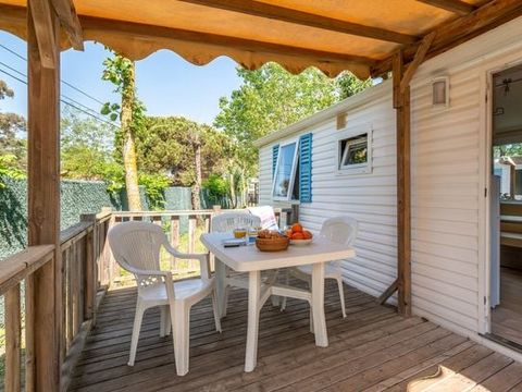 MOBILHOME 6 personnes - Classic | 3 Ch. | 6 Pers. | Terrasse surélevée | Clim.