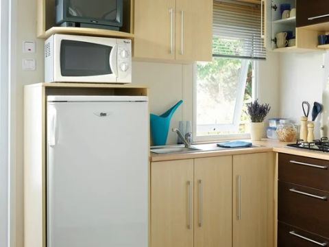 MOBILHOME 6 personnes - Classic | 3 Ch. | 6 Pers. | Terrasse surélevée | Clim.