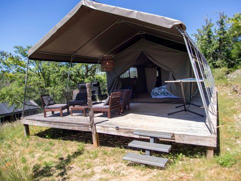 Tente en toile et en bois 4 personnes - GRAND LODGE