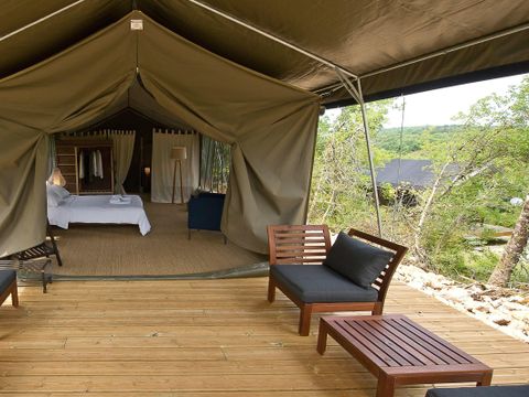 Tente en toile et en bois 4 personnes - GRAND LODGE
