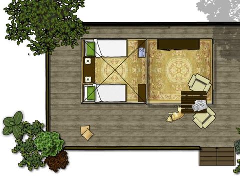 TENTE 1 personne - DOME LODGE sans sanitaires