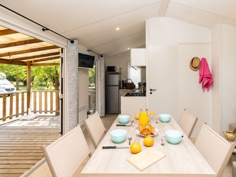 Mobilhome 6 personnes - Premium Morgon - 3 chambres avec sanitaires