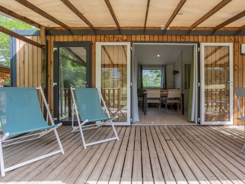 Mobilhome 6 personnes - Premium Morgon - 3 chambres avec sanitaires