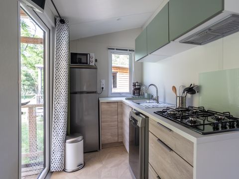 Mobilhome 6 personnes - Premium Morgon - 3 chambres avec sanitaires