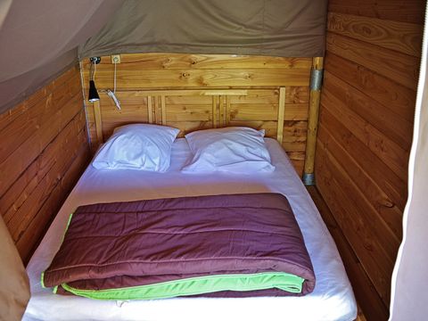 Tente en toile et en bois 5 personnes - Nature - Sans sanitaire
