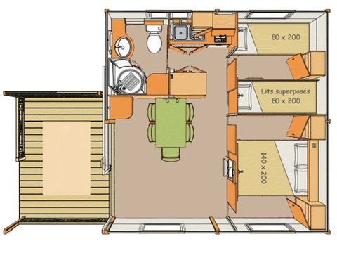 CHALET 5 personnes - MOREA - DOUGLAS