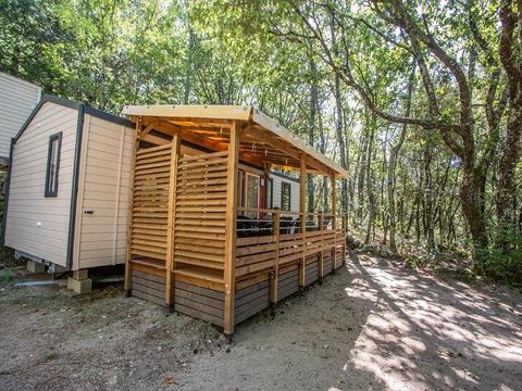 MOBILHOME 6 personnes - Cottage Premium Chanterelle Trio 3 ch. Forêt - TV  - Lave vaisselle - Wifi