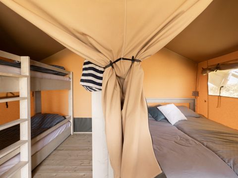 TENTE TOILE ET BOIS 4 personnes - Tente Safari Familiale "Thérèse"
