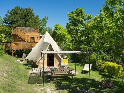 TENTE TOILE ET BOIS 4 personnes - Tente Ciela Nature 2 chambres 4 pers