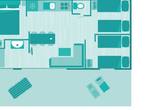 MOBILHOME 6 personnes - CLIM