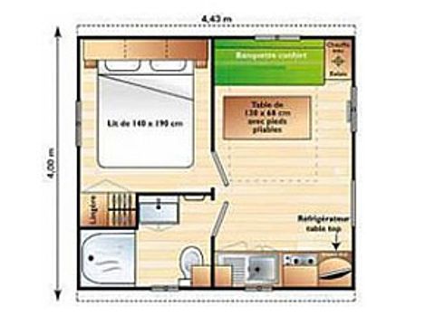 MOBILHOME 2 personnes - Mini