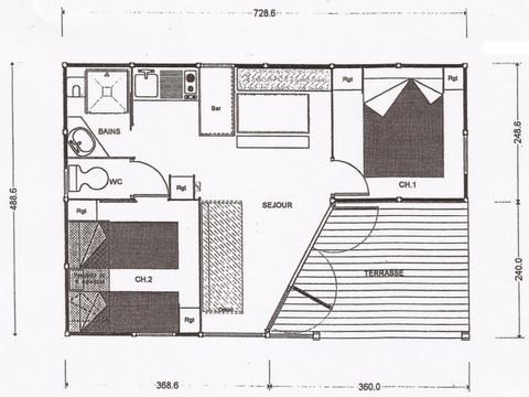 CHALET 5 personnes - CHALET 28m²