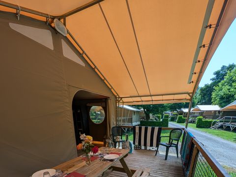 Tente en toile et en bois 4 personnes - Tente Canada