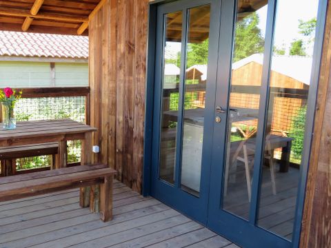 TENTE TOILE ET BOIS 4 personnes - Lodge Feroe 20m² (1 chambre)