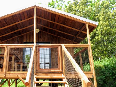 TENTE TOILE ET BOIS 4 personnes - Lodge Feroe 20m² (1 chambre)