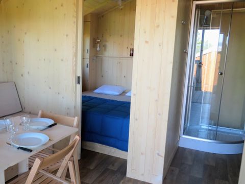 TENTE TOILE ET BOIS 4 personnes - Lodge Feroe 20m² (1 chambre)