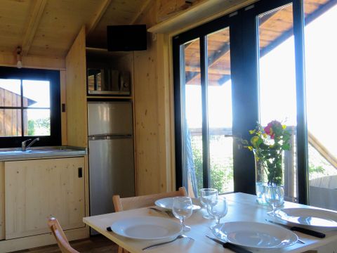 TENTE TOILE ET BOIS 4 personnes - Lodge Feroe 20m² (1 chambre)