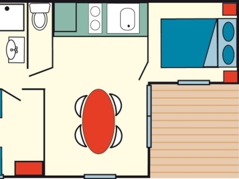 CHALET 7 personnes - 42m² (3 chambres)