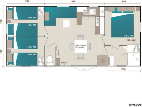 MOBILHOME 6 personnes - CORDELIA
