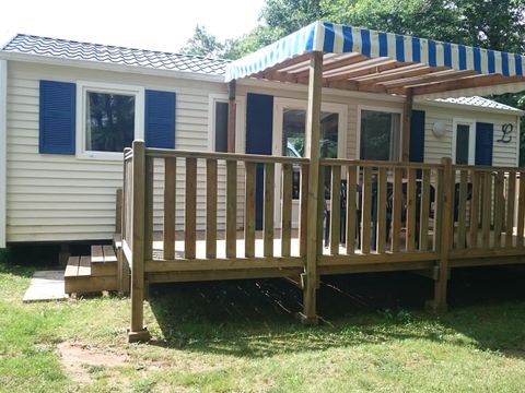 MOBILHOME 6 personnes - CONFORT TERRASSE SEMI COUVERTE