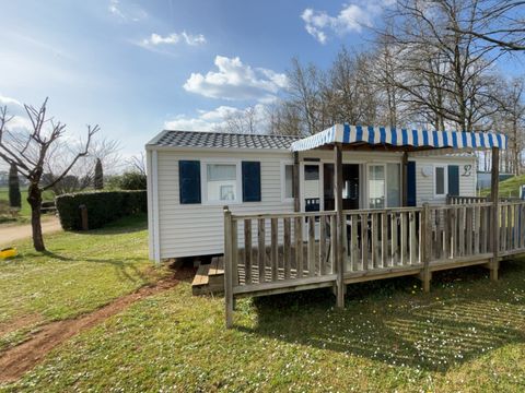 MOBILHOME 6 personnes - Mobilhome Confort 33,5 m² 3 chambres + terrasse semi  couverte + Clim